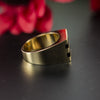 10k Yellow Gold Men's Signet Ring with Black Onyx - 01PJ02